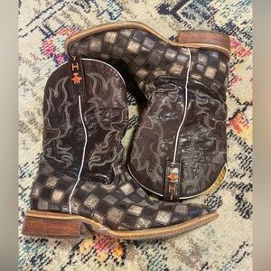 Mens tin haul cowboy boots